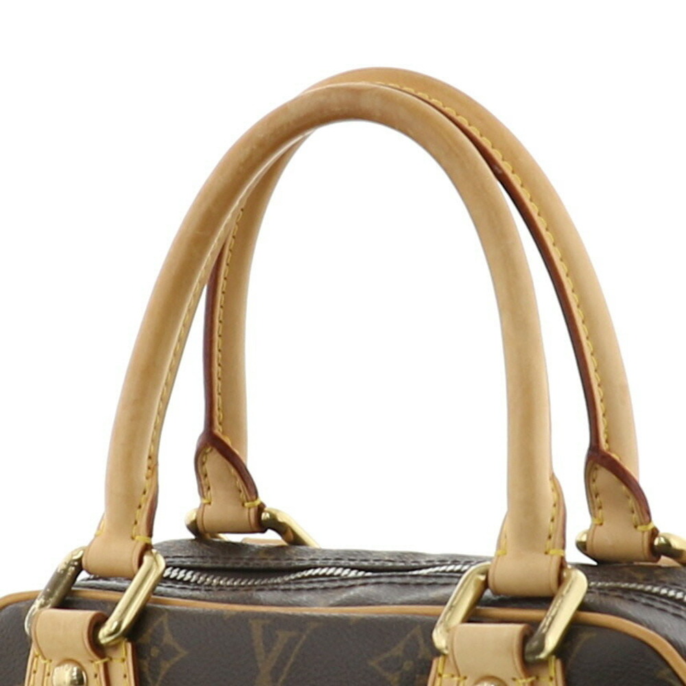 Louis Vuitton Manhattan PM Bag Handbag Monogram Brown - Picture 3 of 6